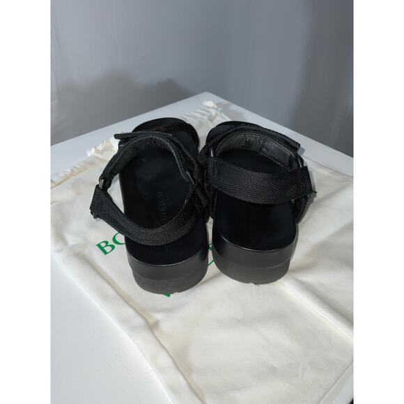 Bottega Veneta Trip 50mm Nylon Black Open Toe Platform Sandals Size 7 - Picture 5 of 6